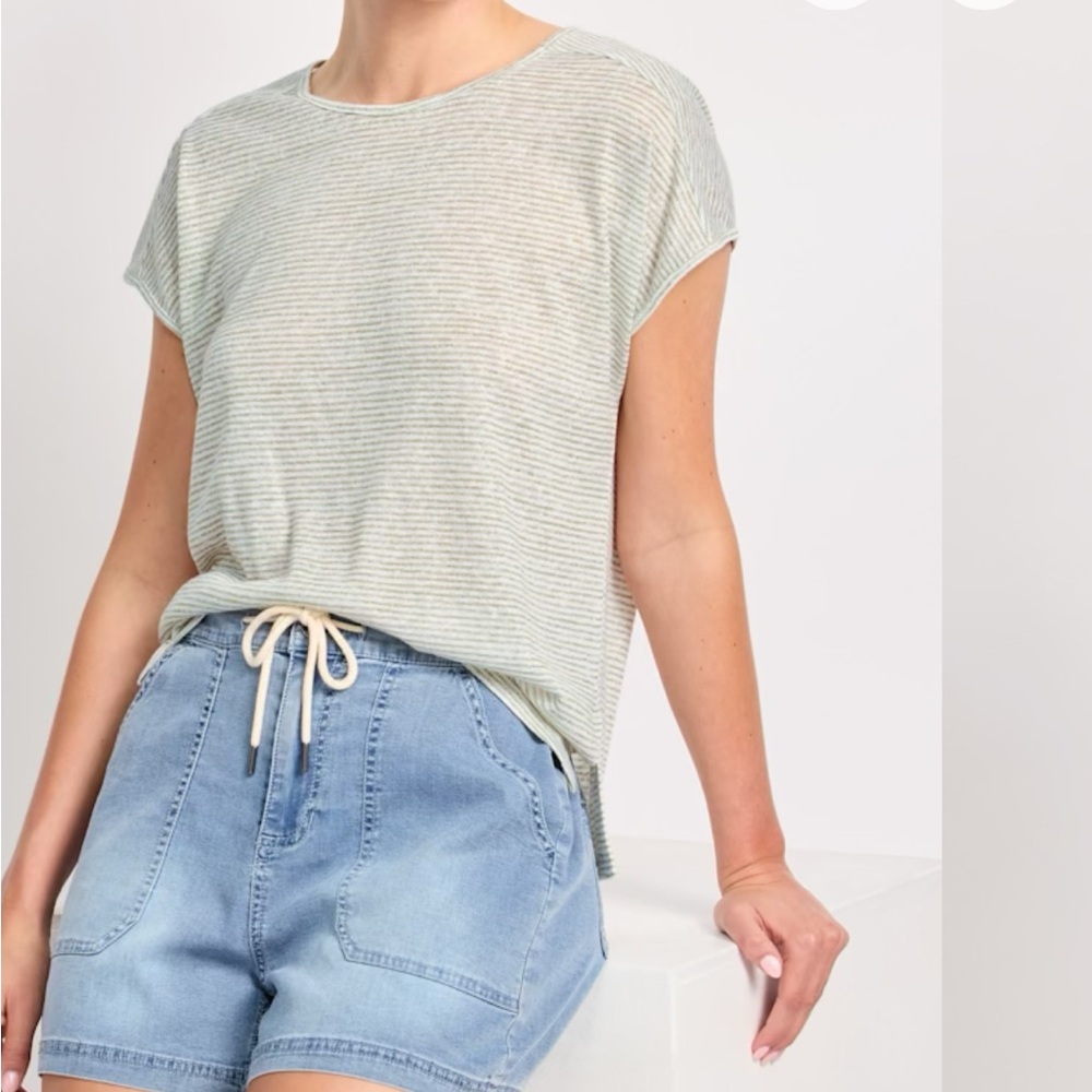 Bobeau Aiko Relaxed Stripe Tee